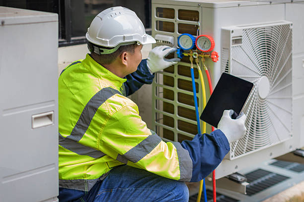 Professional Hvac technician working in Angelus Oaks, CA